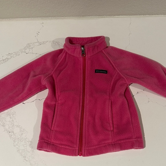 Columbia Vibrant Pink Fleece Jacket - Picture 1 of 4